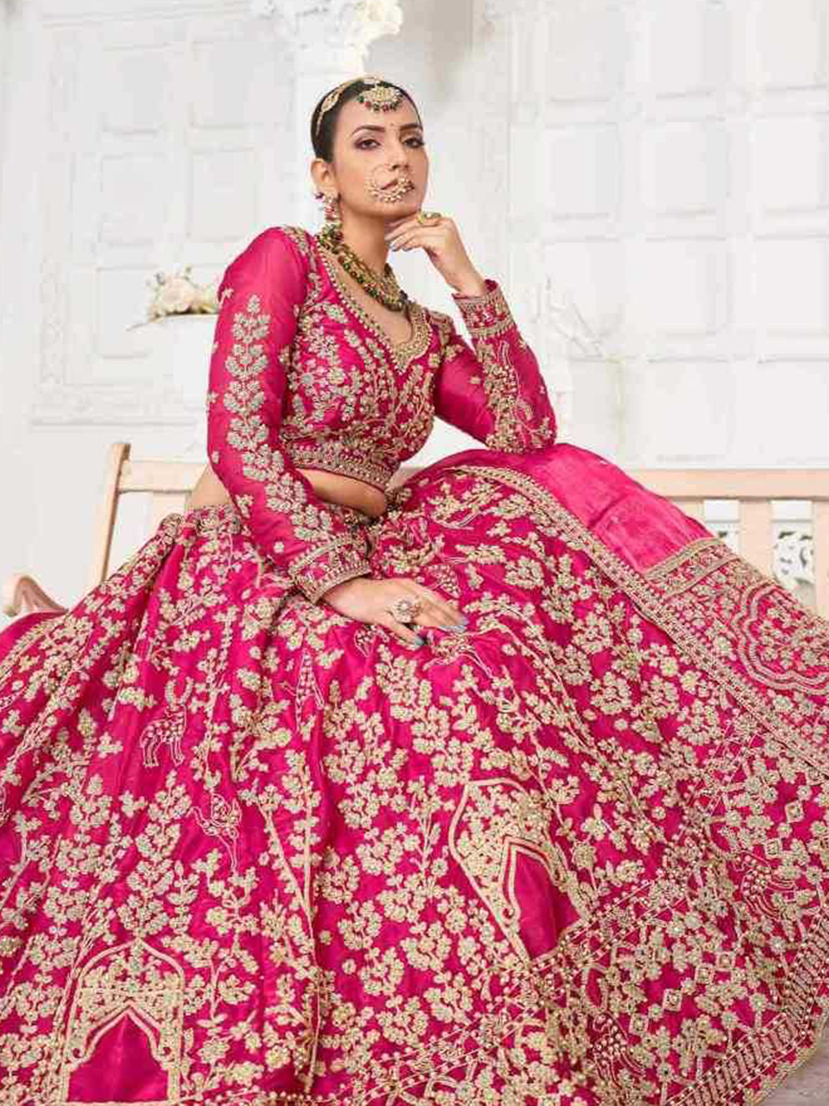Jimmy Choo Royal Velvet Purple Embroidered Lehenga Vidai –by Shree Ji & Sons Ethnic Elegance”