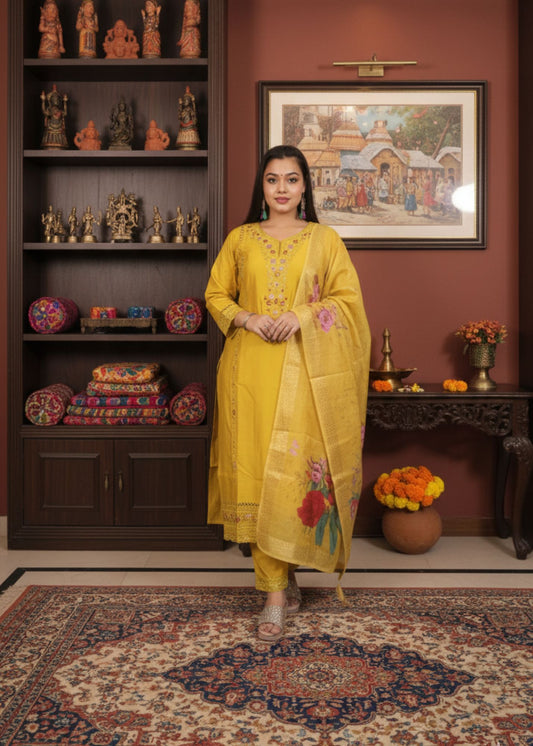 Sunshine Bloom' Kurta Set