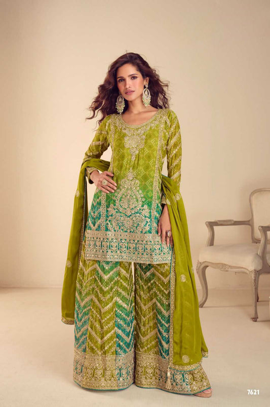 Chinon  Gulkayra MISBAH Suits & Dresses Ladies Suits Palazzo Suit Designer Suits by Shree Ji & Sons